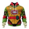 Personalized NHL Minnesota Wild Special Teenage Mutant Ninja Turtles Design Hoodie