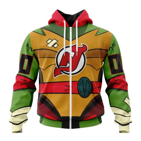 Personalized NHL New Jersey Devils Special Teenage Mutant Ninja Turtles Design Hoodie