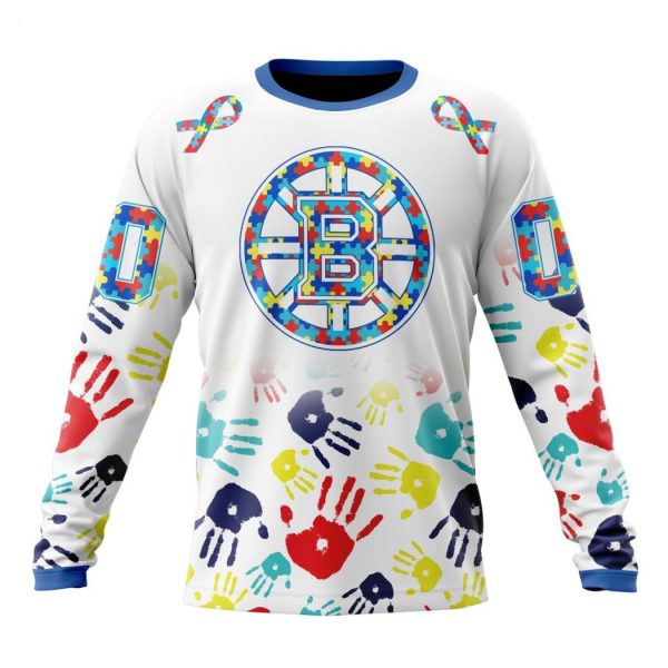 Personalized NHL Boston Bruins Special Autism Awareness Design Hoodie