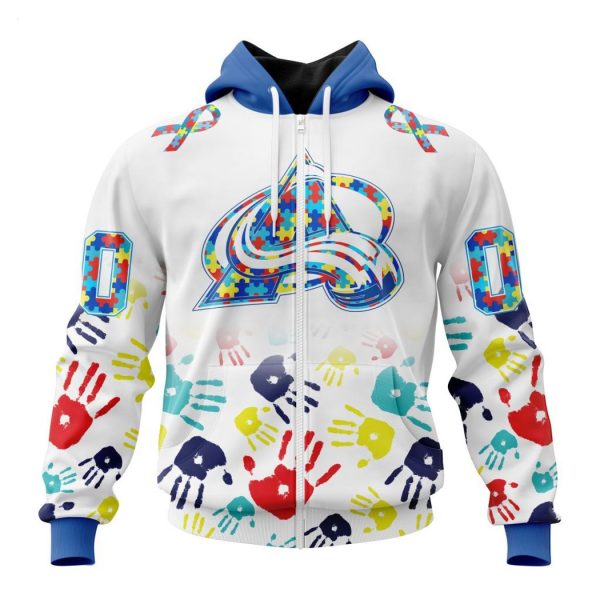 Personalized NHL Colorado Avalanche Special Autism Awareness Design Hoodie