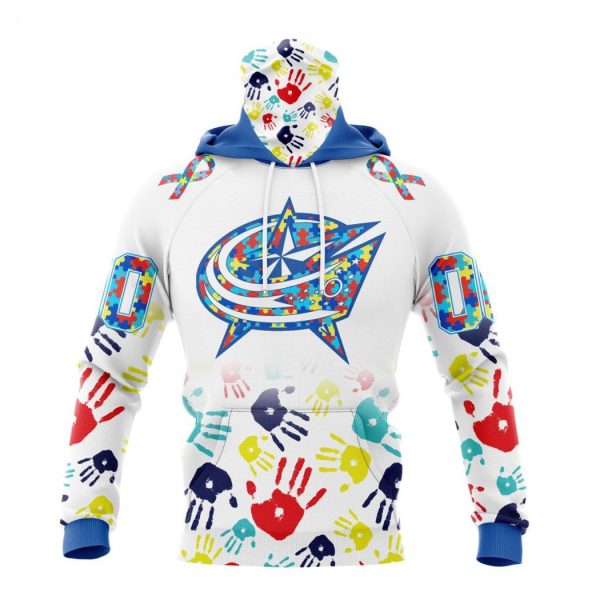 Personalized NHL Columbus Blue Jackets Special Autism Awareness Design Hoodie