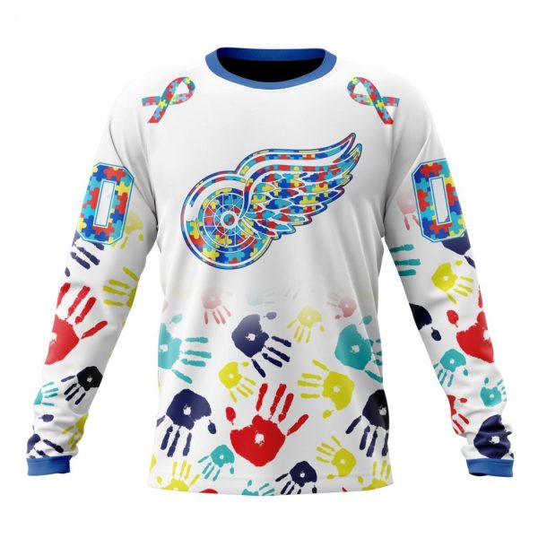 Personalized NHL Detroit Red Wings Special Autism Awareness Design Hoodie