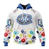 Personalized NHL Nashville Predators Special Autism Awareness Design Hoodie