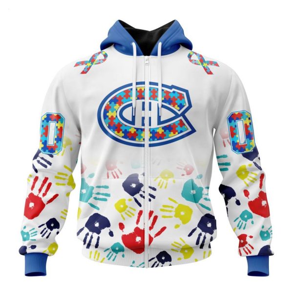 Personalized NHL Montreal Canadiens Special Autism Awareness Design Hoodie