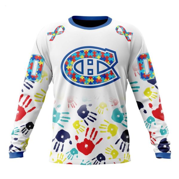 Personalized NHL Montreal Canadiens Special Autism Awareness Design Hoodie