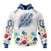 Personalized NHL Nashville Predators Special Autism Awareness Design Hoodie