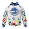 Personalized NHL New York Rangers Special Autism Awareness Design Hoodie