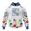 Personalized NHL New York Islanders Special Autism Awareness Design Hoodie