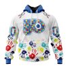 Personalized NHL Ottawa Senators Special Autism Awareness Design Hoodie