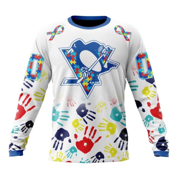 Personalized NHL Pittsburgh Penguins Special Autism Awareness Design Hoodie