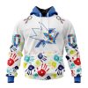 Personalized NHL Pittsburgh Penguins Special Autism Awareness Design Hoodie