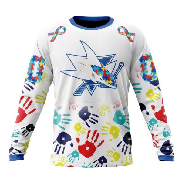 Personalized NHL San Jose Sharks Special Autism Awareness Design Hoodie