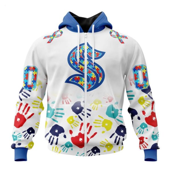 Personalized NHL Seattle Kraken Special Autism Awareness Design Hoodie