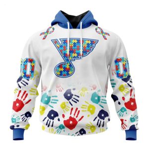 Personalized NHL St. Louis Blues Special Autism Awareness Design Hoodie