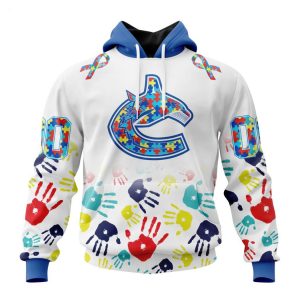 Personalized NHL Vancouver Canucks Special Autism Awareness Design Hoodie