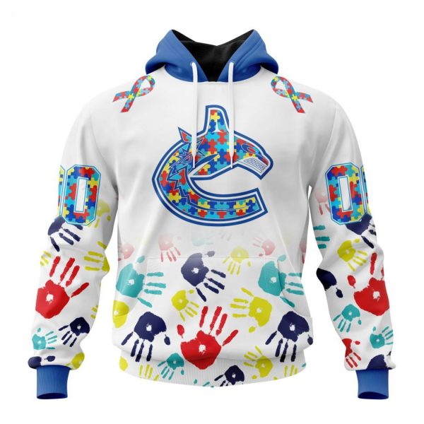 Personalized NHL Vancouver Canucks Special Autism Awareness Design Hoodie