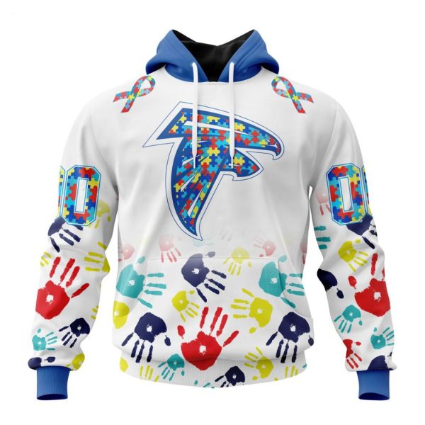 Persionalized NFL Atlanta Falcons Special Autism Awareness Design Hoodie