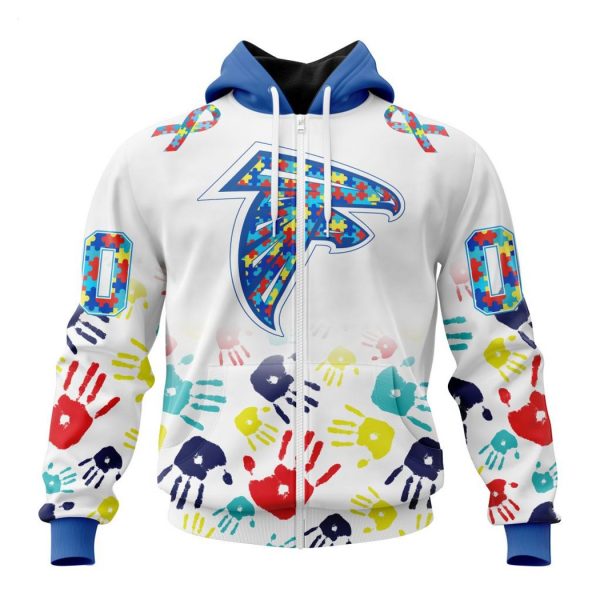 Persionalized NFL Atlanta Falcons Special Autism Awareness Design Hoodie