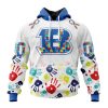 Persionalized NFL Chicago Bears Special Autism Awareness Design Hoodie