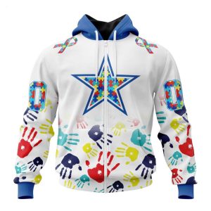 Persionalized NFL Dallas Cowboys Special Autism Awareness Design Hoodie