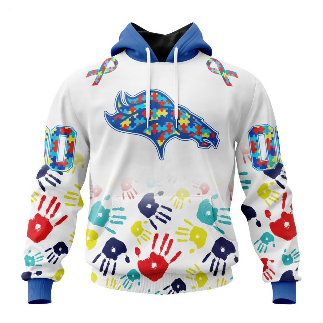 NFL Denver Broncos 3D Hoodie Fearless Against Childhood Cancers