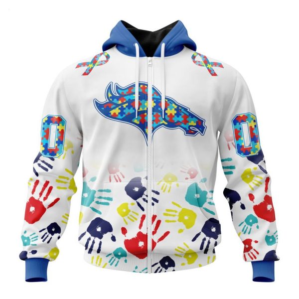 Persionalized NFL Denver Broncos Special Autism Awareness Design Hoodie