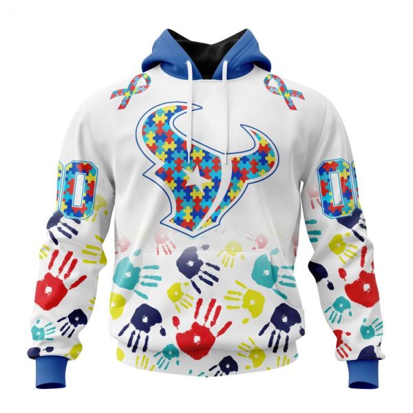 Persionalized NFL Houston Texans Special Autism Awareness Design Hoodie