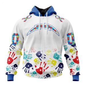 Persionalized NFL Los Angeles Chargers Special Autism Awareness Design Hoodie