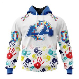 Persionalized NFL Los Angeles Rams Special Autism Awareness Design Hoodie