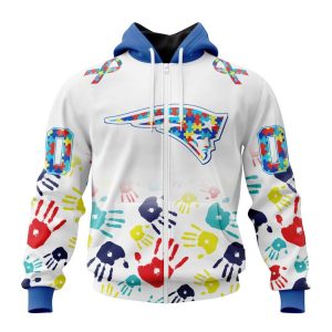 Persionalized NFL New England Patriots Special Autism Awareness Design Hoodie