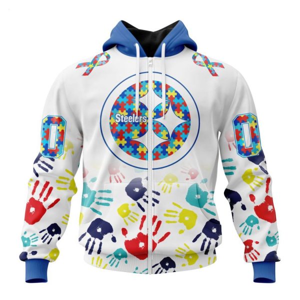Persionalized NFL Pittsburgh Steelers Special Autism Awareness Design Hoodie