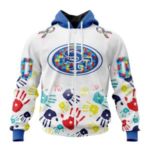 Persionalized NFL San Francisco 49ers Special Autism Awareness Design Hoodie
