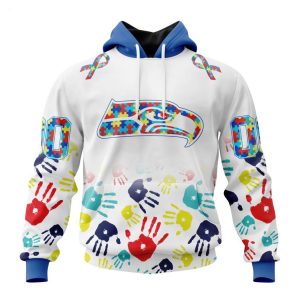 Persionalized NFL Seattle Seahawks Special Autism Awareness Design Hoodie