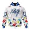 Persionalized NFL Seattle Seahawks Special Autism Awareness Design Hoodie