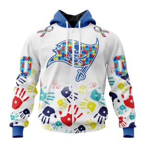 Persionalized NFL Tampa Bay Buccaneers Special Autism Awareness Design Hoodie