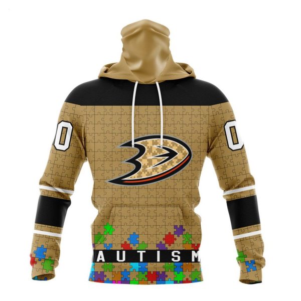 Personalized NHL Anaheim Ducks Specialized Unisex Kits Hockey Fights Against Autism Hoodie