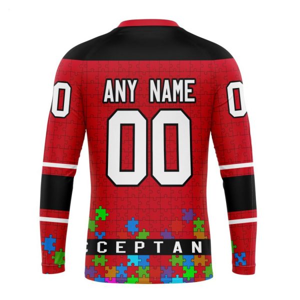 Personalized NHL Carolina Hurricanes Specialized Unisex Kits Hockey Fights Against Autism Hoodie