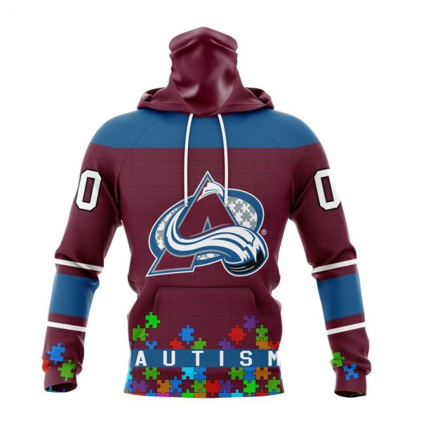 Personalized NHL Colorado Avalanche Specialized Unisex Kits Hockey Fights Against Autism Hoodie