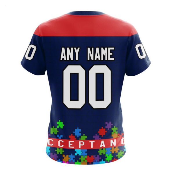 Personalized NHL Columbus Blue Jackets Specialized Unisex Kits Hockey Fights Against Autism Hoodie