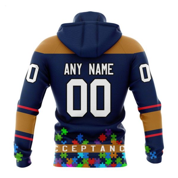 Personalized NHL Edmonton Oilers Specialized Unisex Kits Hockey Fights Against Autism Hoodie