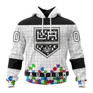 Personalized NHL Los Angeles Kings Specialized Unisex Kits Hockey Fights Against Autism Hoodie