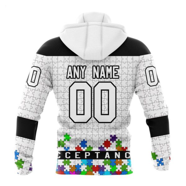 Personalized NHL Los Angeles Kings Specialized Unisex Kits Hockey Fights Against Autism Hoodie