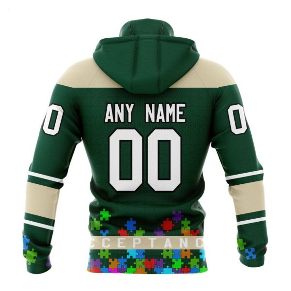 Personalized NHL Minnesota Wild Specialized Unisex Kits Hockey Fights Against Autism Hoodie