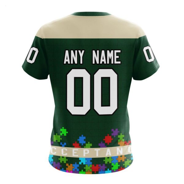 Personalized NHL Minnesota Wild Specialized Unisex Kits Hockey Fights Against Autism Hoodie