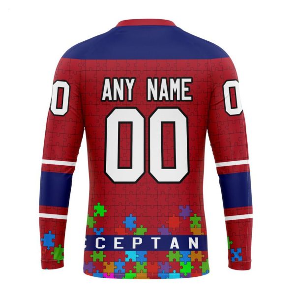 Personalized NHL Montreal Canadiens Specialized Unisex Kits Hockey Fights Against Autism Hoodie