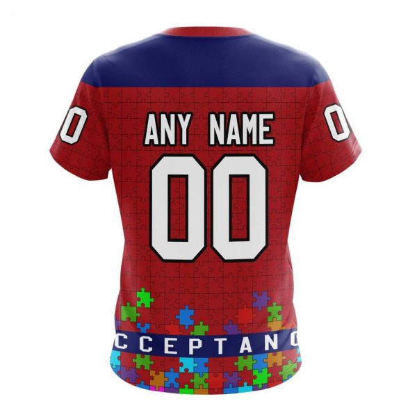 Personalized NHL Montreal Canadiens Specialized Unisex Kits Hockey Fights Against Autism Hoodie