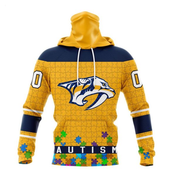 Personalized NHL Nashville Predators Specialized Unisex Kits Hockey Fights Against Autism Hoodie