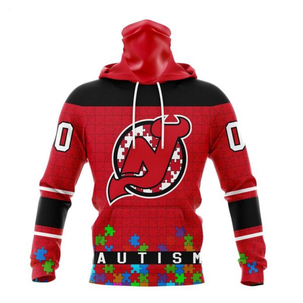 Personalized NHL New Jersey Devils Specialized Unisex Kits Hockey Fights Against Autism Hoodie