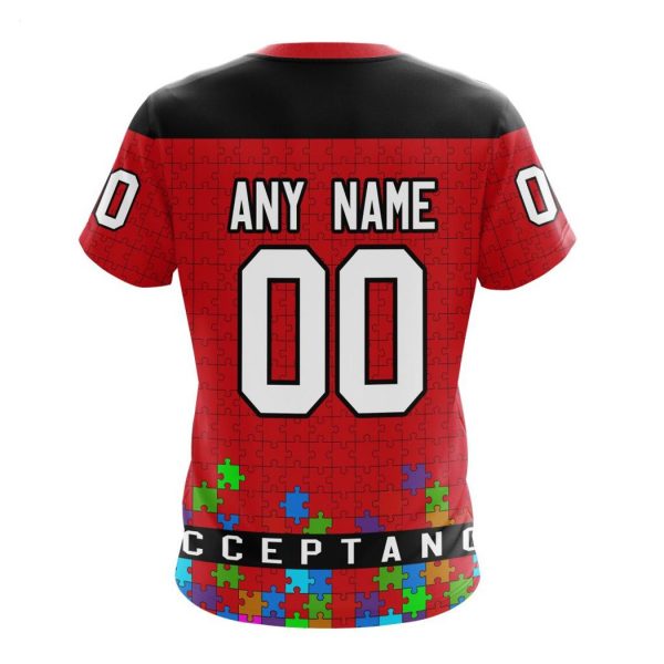 Personalized NHL New Jersey Devils Specialized Unisex Kits Hockey Fights Against Autism Hoodie