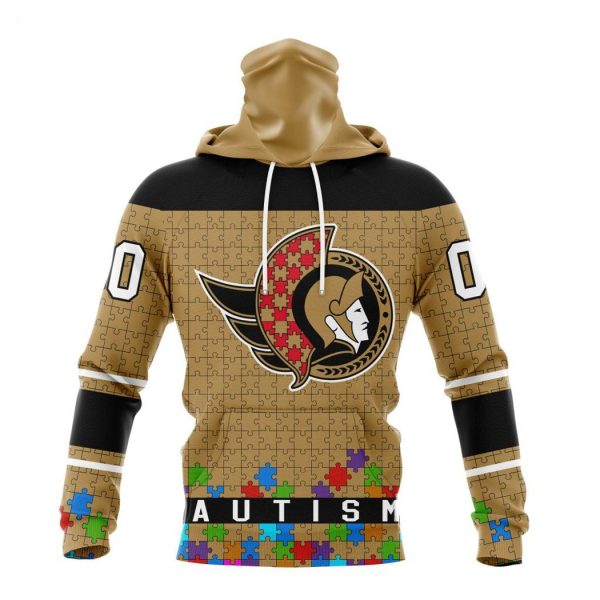 Personalized NHL Ottawa Senators Specialized Unisex Kits Hockey Fights Against Autism Hoodie